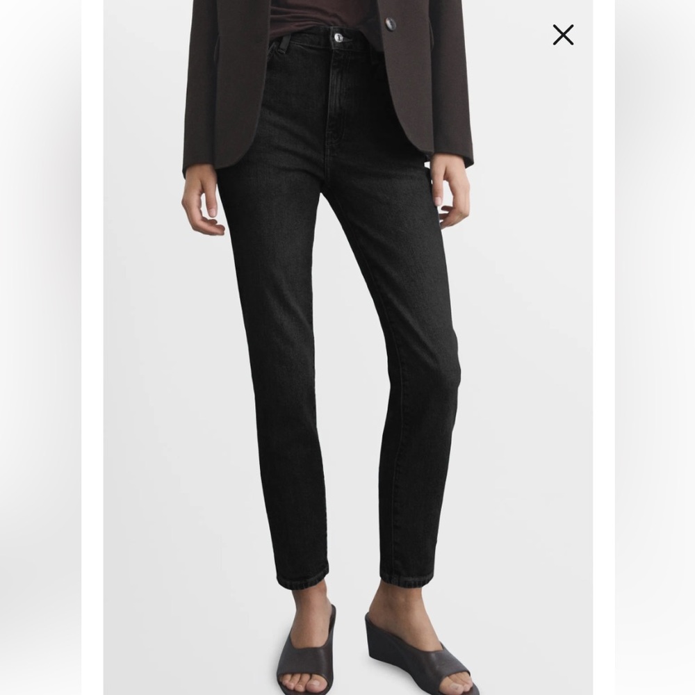Mango Claudia Crop Slim Fit Jeans